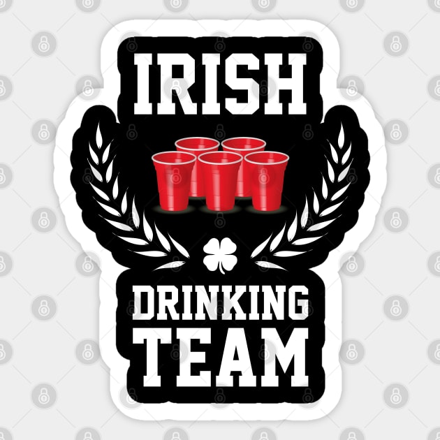 Irish Drinking Team Irish St Patricks Day Sticker by trendingoriginals